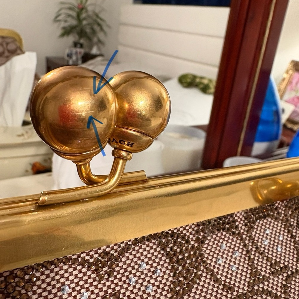 Coach crystal Jacquard Kisslock bag - Picture 12 of 12